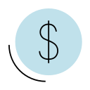 early-payback blue coin representing money saved with early pay back